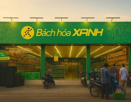 Зелёный магазин Bách Hóa Xanh — популярный супермаркет свежих продуктов во Вьетнаме
