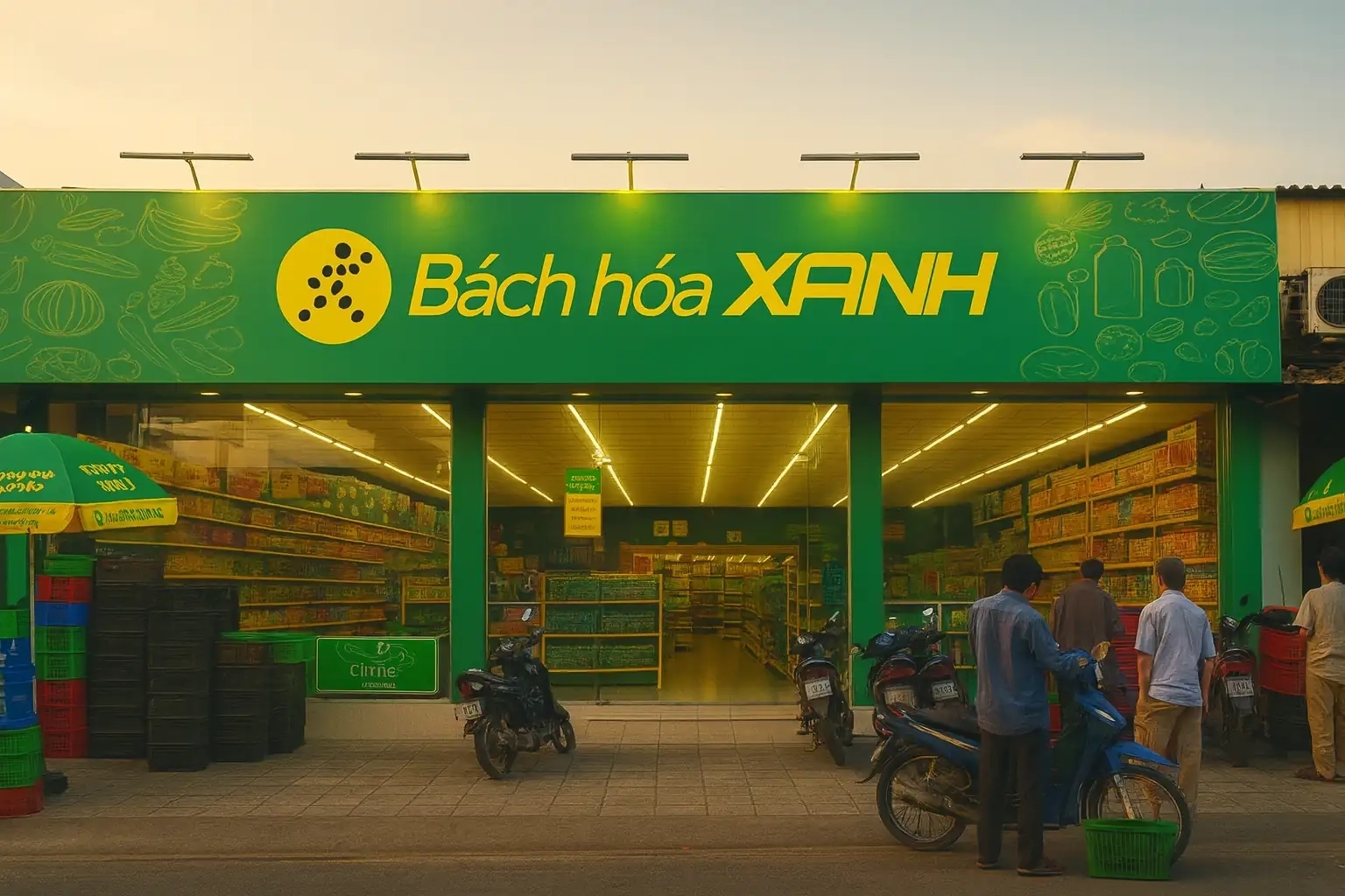 Зелёный магазин Bách Hóa Xanh — популярный супермаркет свежих продуктов во Вьетнаме