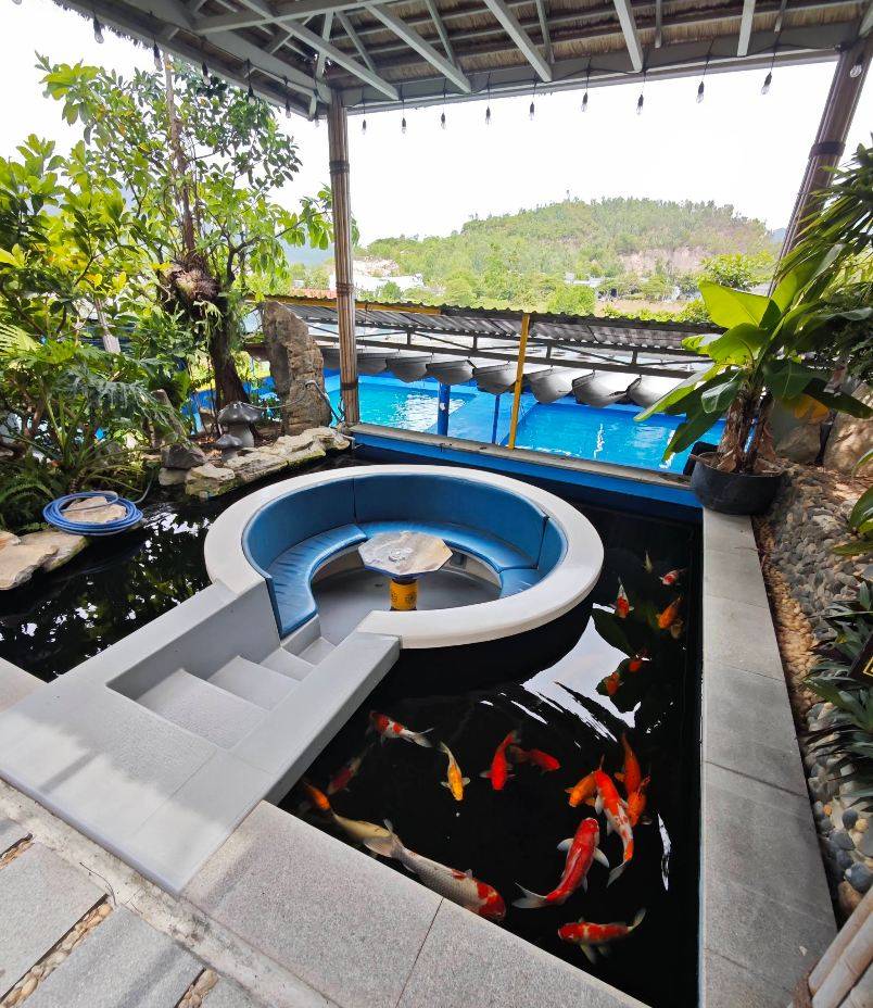 Кафе с вертолётом Koi Garden