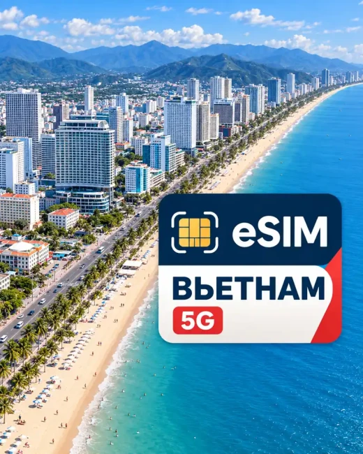еСИМ Вьетнам eSIM MobiFone 5G на 15 дней